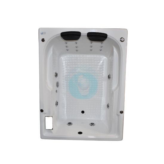 Tina de hidromasaje para 2 personas modelo napoles 1.57 x 1.10 x 0.45